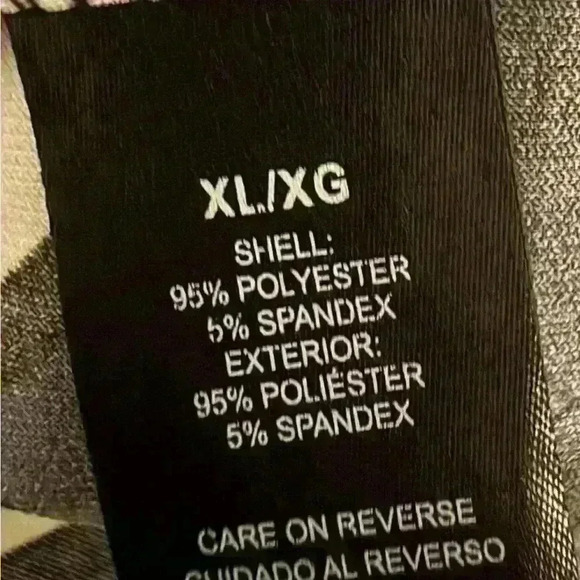 Jessica Howard B/W Geometric Print Dress Size XL – 3/4 Sleeve, Shift Style - Picture 2 of 4